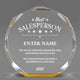 Sales Awards - Gold Octagon Acrylic Awards - Personalize Online – Choose From 5 Designs