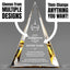 Sales Awards - Gold Pinnacle Acrylic Awards - Personalize Online – Choose From 5 Designs