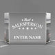 Sales Awards - Clear Crystal Facet Block Awards - Personalize Online – Choose From 5 Designs