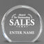 Sales Awards - Clear Round Acrylic Awards - Personalize Online – Choose From 5 Designs