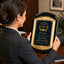 Cast Metal Black Rosewood Recognition Plaque with Full Color Plate – 11" x 15"