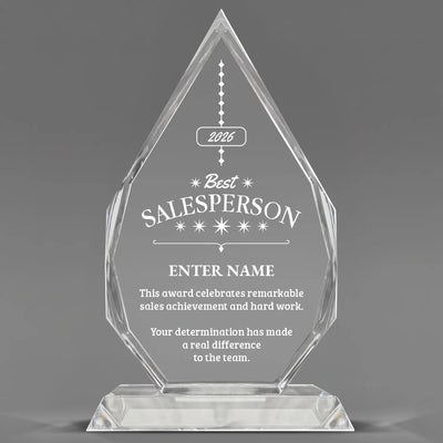 Sales Awards - Optic Crystal Royal Diamond Awards - Personalize Online – Choose From 5 Designs