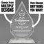 Sales Awards - Optic Crystal Royal Diamond Awards - Personalize Online – Choose From 5 Designs