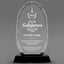 Sales Awards - Optical Crystal Glass Oval Facet Awards - Personalize Online – Choose From 5 Designs