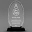 Sales Awards - Optical Crystal Glass Oval Facet Awards - Personalize Online – Choose From 5 Designs