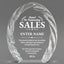 Sales Awards - Oval Crystal with Decorative Edge Awards - Personalize Online – Choose From 5 Designs