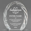 Sales Awards - Oval Crystal with Decorative Edge Awards - Personalize Online – Choose From 5 Designs
