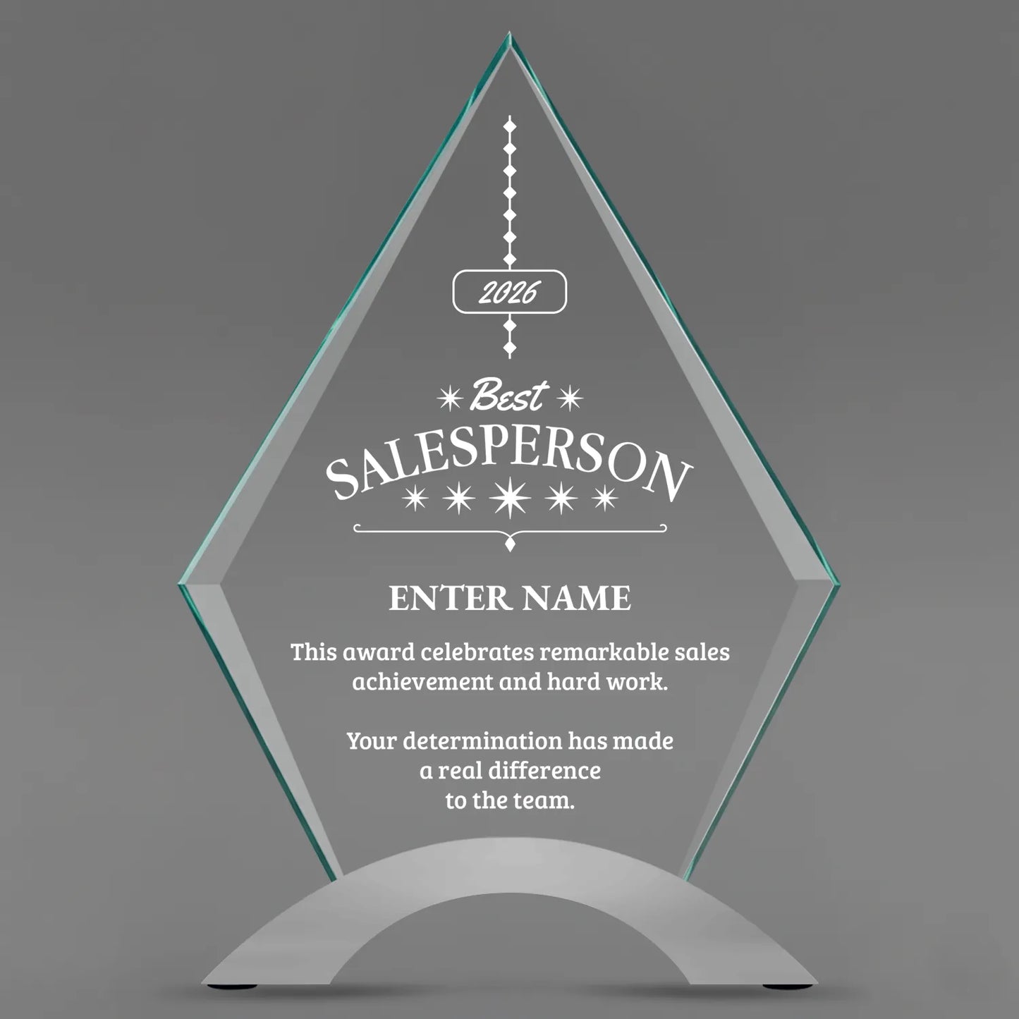 Sales Awards - Diamond Cosmic Acrylic Awards - Personalize Online – Choose From 5 Designs