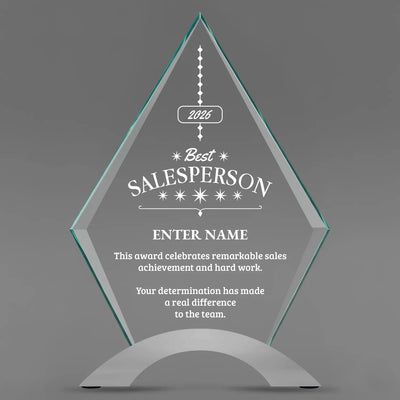 Sales Awards - Diamond Cosmic Acrylic Awards - Personalize Online – Choose From 5 Designs