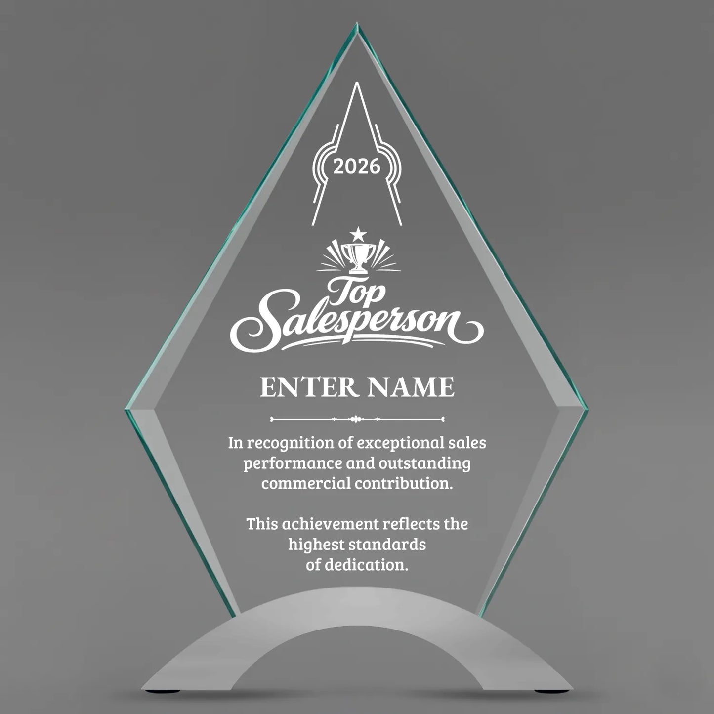 Sales Awards - Diamond Cosmic Acrylic Awards - Personalize Online – Choose From 5 Designs