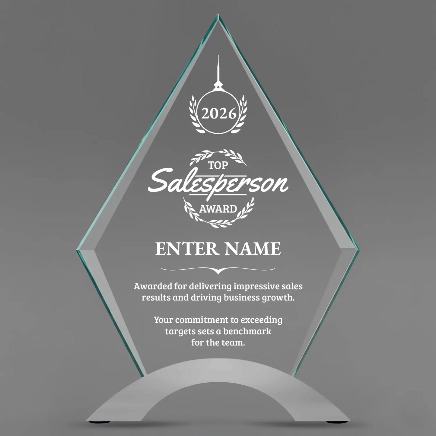 Sales Awards - Diamond Cosmic Acrylic Awards - Personalize Online – Choose From 5 Designs
