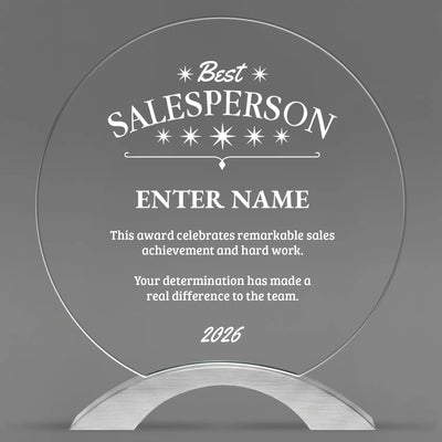 Sales Awards - Round Cosmic Acrylic Awards - Personalize Online – Choose From 5 Designs