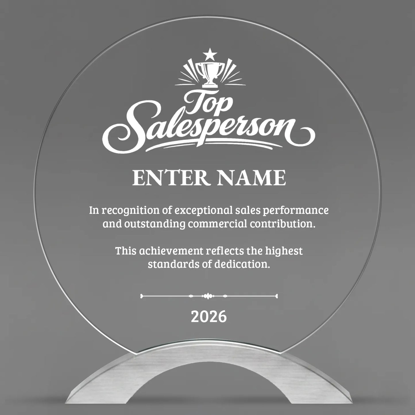 Sales Awards - Round Cosmic Acrylic Awards - Personalize Online – Choose From 5 Designs
