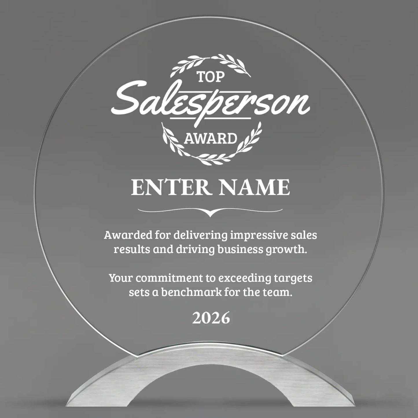 Sales Awards - Round Cosmic Acrylic Awards - Personalize Online – Choose From 5 Designs