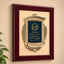 Rosewood Piano Finish Frame, Antique Bronze Casting 14" x 17"