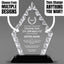 Thank You Awards - Diamond Accent Glass Awards - Personalize Online – Choose From 5 Designs