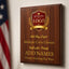 Custom Simulated Walnut Plaque with Full Color UV Printing - 4 Colors Available