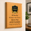 Custom Simulated Oak Plaque with Full Color UV Printing -  4 Colors Available