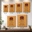 Custom Simulated Oak Plaque with Full Color UV Printing -  4 Colors Available