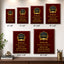Custom Simulated Mahogany Plaque with Full Color UV Printing - 4 Colors Available