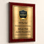 Classic Mahogany Plaque Gold & Silver Metal Plate Personalize Online