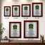 Classic Mahogany Plaque Gold & Silver Metal Plate Personalize Online