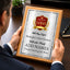 Classic Oak Plaque Gold & Silver Metal Plate Personalize Online