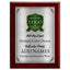 Classic Oak Plaque Gold & Silver Metal Plate Personalize Online
