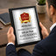 Classic Black Plaque Gold & Silver Metal Plate Personalize Online