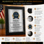 Classic Black Plaque Gold & Silver Metal Plate Personalize Online