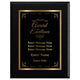 Award of Excellence Classic Plaque With Gold Plate - 4 Frame Colors