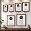 Classic Plaques Marble Effect - Simulated Walnut & More - Multiple Sizes