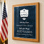Classic Plaques Marble Effect - Simulated Oak & More - Multiple Sizes