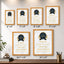 Classic Plaques Marble Effect - Simulated Oak & More - Multiple Sizes