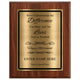Never Underestimate the Difference You Made Classic Retirement Plaque - 4 Frame Colors - Brushed Silver & Gold Plate Options