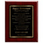 Happy Retirement Classic Plaque - 4 Frame Colors - Silver & Gold Plate Options