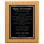 Happy Retirement Classic Plaque - 4 Frame Colors - Silver & Gold Plate Options