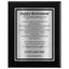 Happy Retirement Classic Plaque - 4 Frame Colors - Brushed Silver & Gold Plate Options