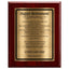 Happy Retirement Classic Plaque - 4 Frame Colors - Brushed Silver & Gold Plate Options