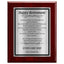 Happy Retirement Classic Plaque - 4 Frame Colors - Brushed Silver & Gold Plate Options