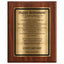 Happy Retirement Classic Plaque - 4 Frame Colors - Brushed Silver & Gold Plate Options