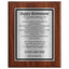 Happy Retirement Classic Plaque - 4 Frame Colors - Brushed Silver & Gold Plate Options