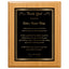 Thank You Classic Retirement Plaque - 4 Frame Colors - Silver & Gold Plate Options