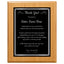 Thank You Classic Retirement Plaque - 4 Frame Colors - Silver & Gold Plate Options