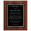 Thank You Classic Retirement Plaque - 4 Frame Colors - Silver & Gold Plate Options