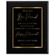 May You Be Proud Classic Retirement Plaque - 4 Frame Colors - Silver & Gold Plate Options
