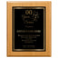 Years of Service Classic Retirement Plaque - 4 Frame Colors - Brushed Silver & Gold Plate Options