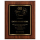 Years of Service Classic Retirement Plaque - 4 Frame Colors - Brushed Silver & Gold Plate Options