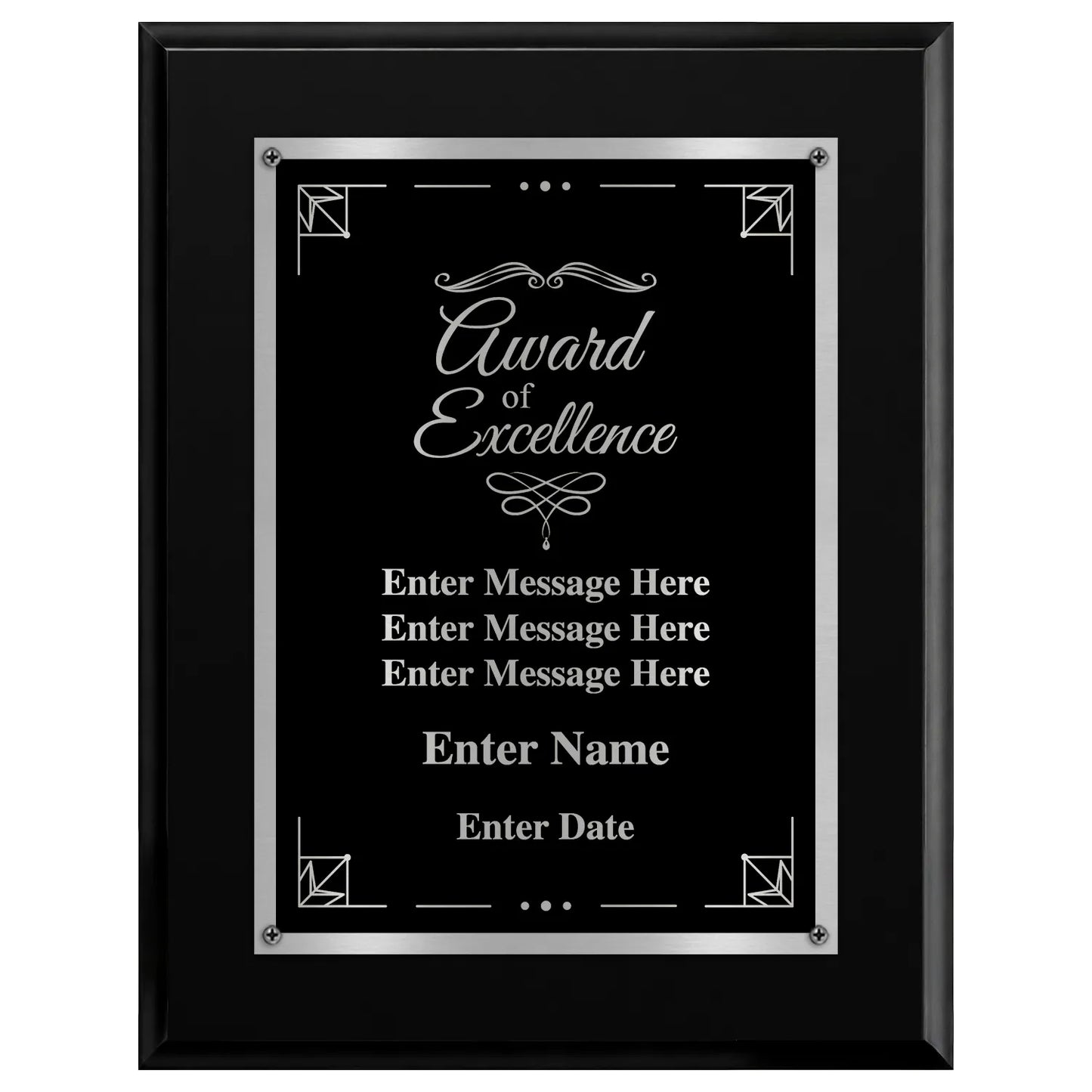 Award of Excellence Classic Plaque - 4 Frame Colors