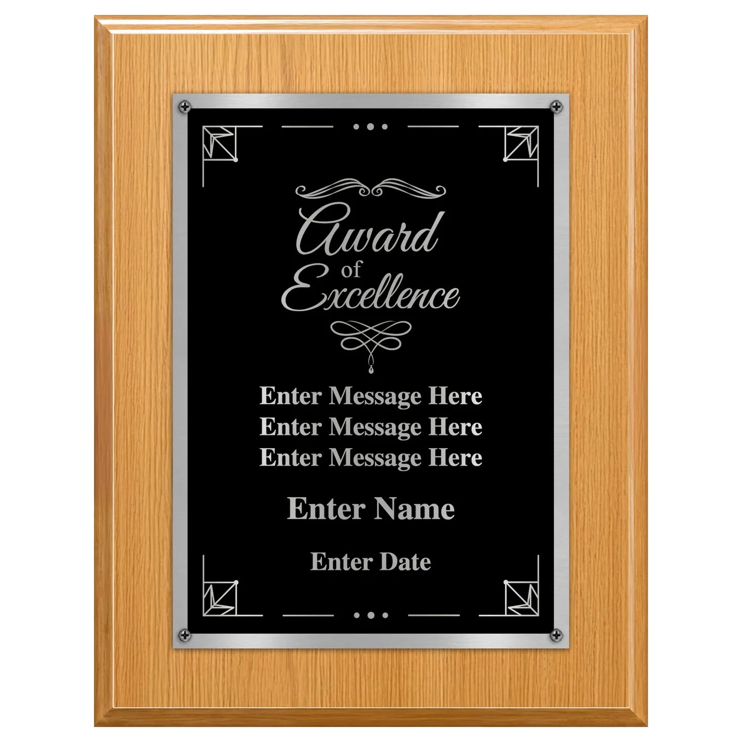 Award of Excellence Classic Plaque - 4 Frame Colors